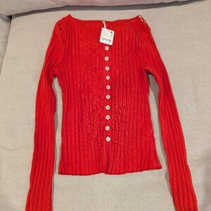 Free People Women's Long Sleeve Shirt - Size Small